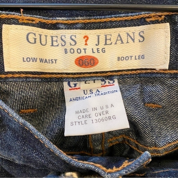 Guess 060 Vintage Boot Leg Low Waist Jeans Women’s Size 27 - Picture 8 of 10